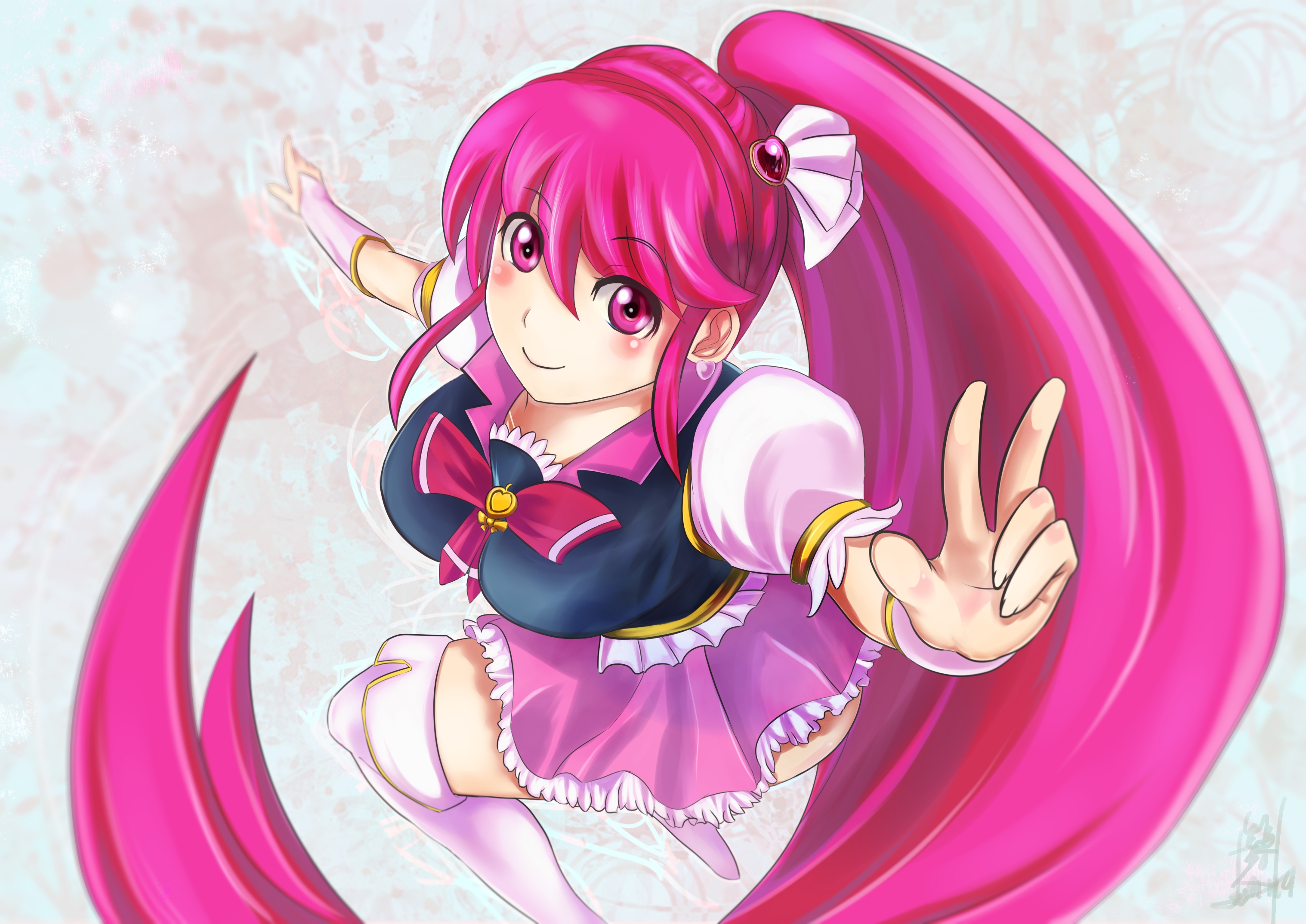 621569 happiness charge precure aino megumi cure lovely ( Anime CG Anime Pi...