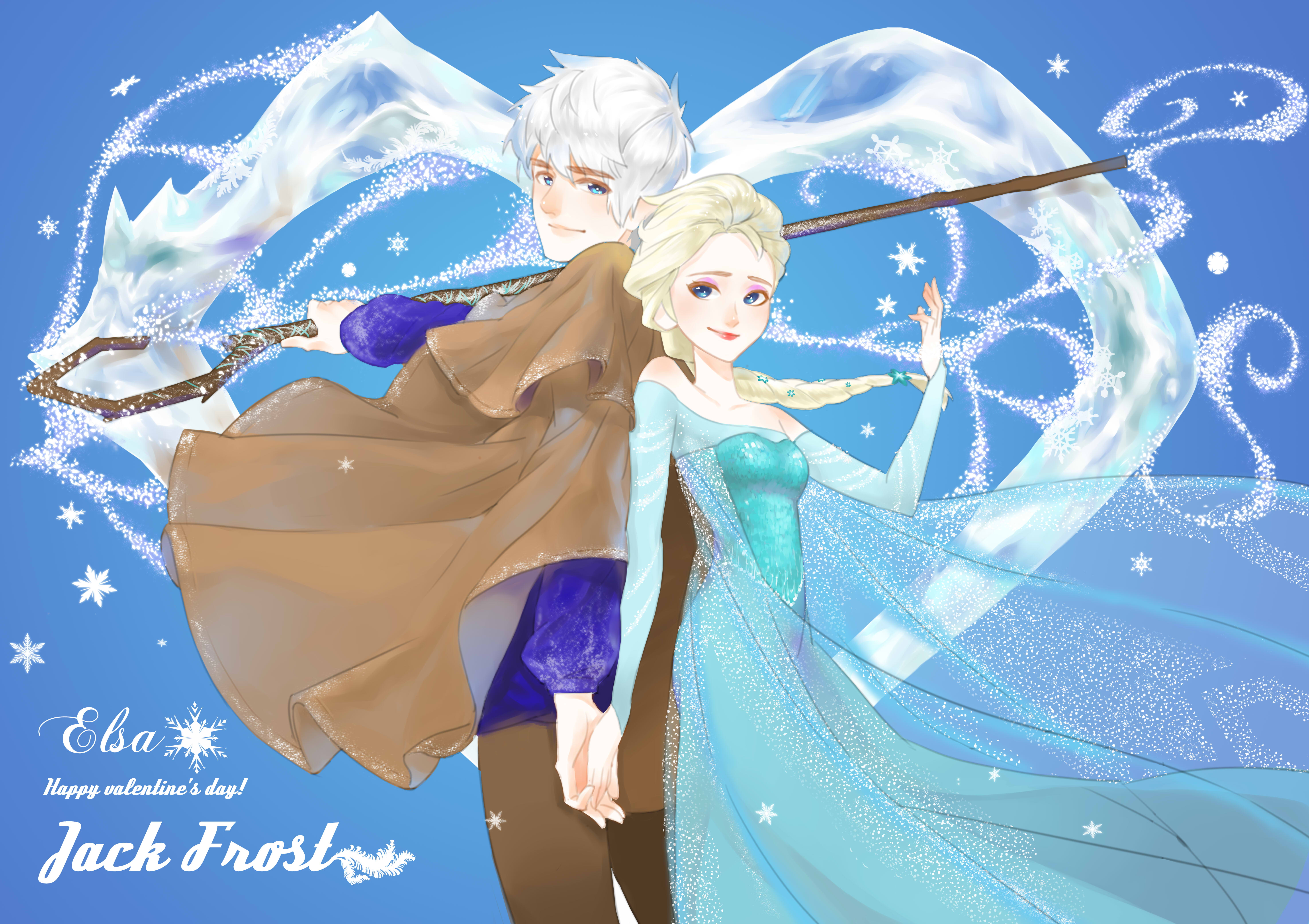 634906 rise of the guardians elsa the snow queen jackson overland frost ( A...