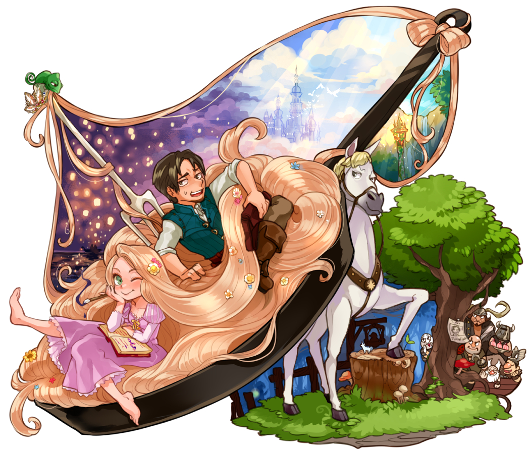 Fairy Tales : Flynn Rider Maximus Pascal Rapunzel 153602. 