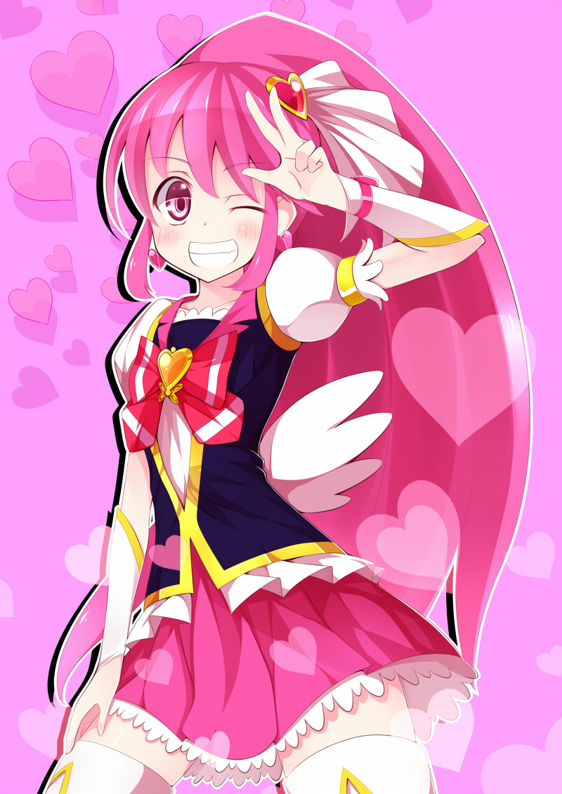 648511 happinesscharge precure aino megumi cure lovely ( Anime CG Anime Pic...