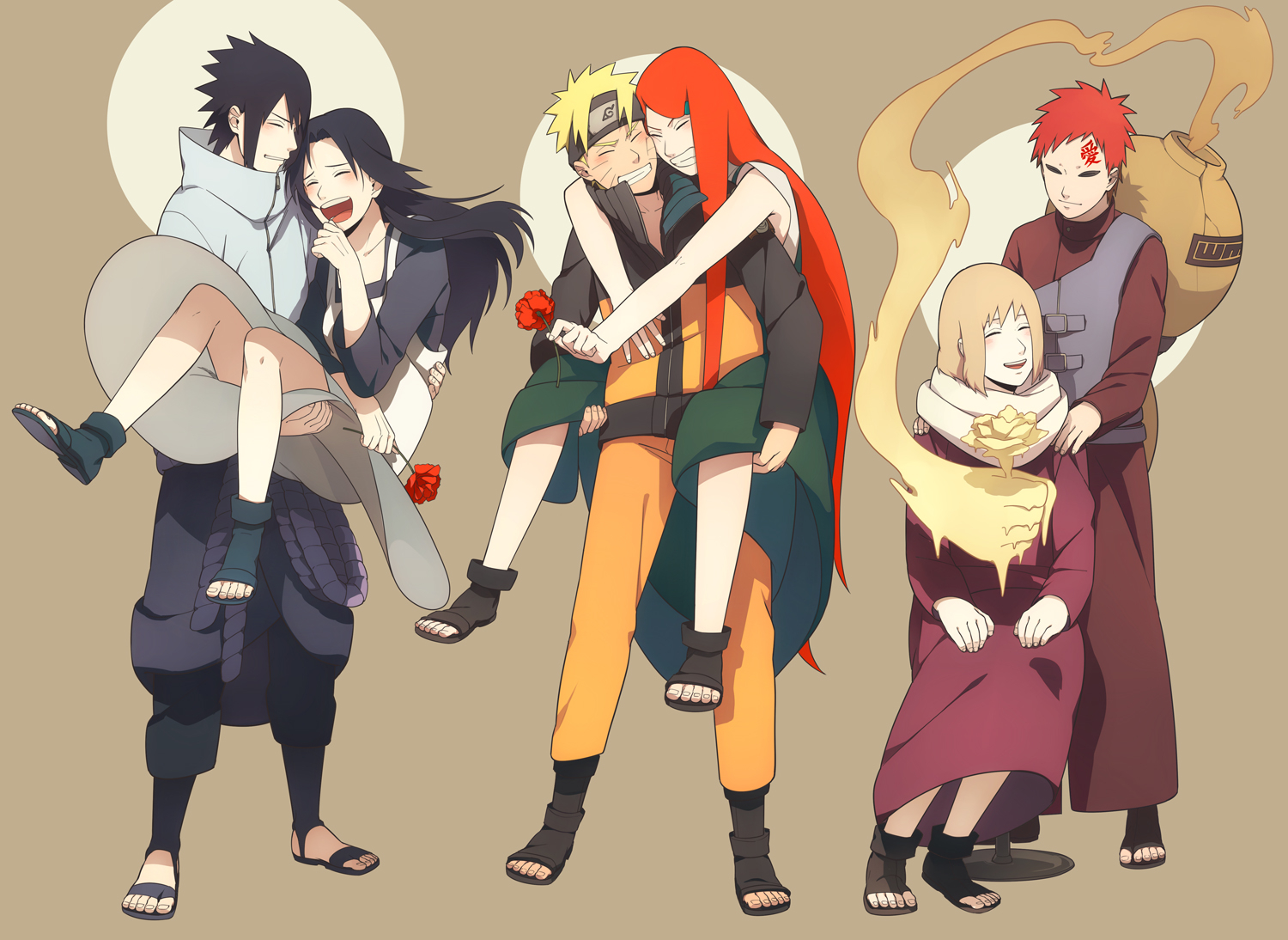 Naruto : Karura Sabaku No Gaara Uchiha Mikoto Uchiha Sasuke Uzumaki Kushina  Uzumaki Naruto 161716 - 161716