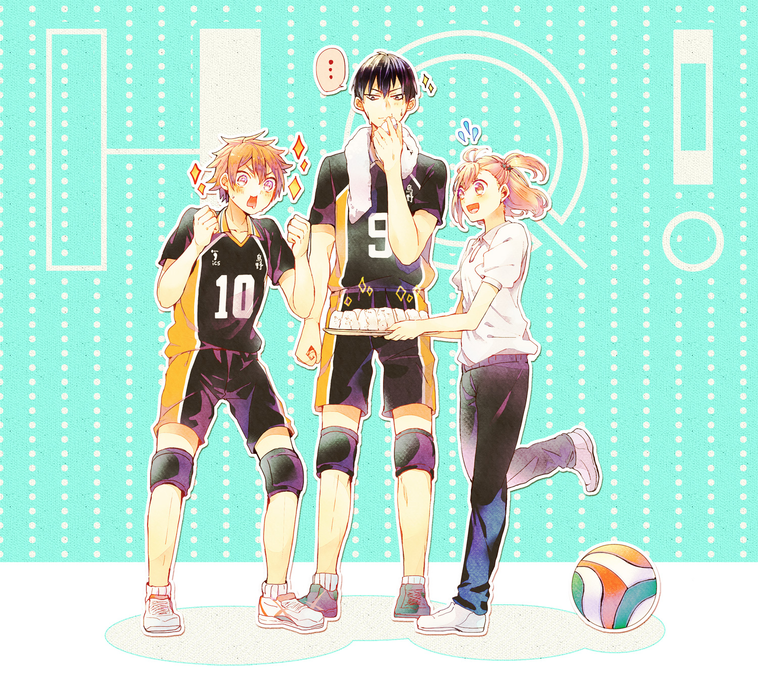 Haikyuu!! : Hinata Shouyou Kageyama Tobio Yachi Hitoka 167932 - 167932