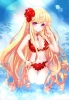Sword Girls : Cinia Pacifica 174765
bikini blonde hair blush flower jewelry long purple eyes smile water wet   anime picture