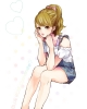 Tiger & Bunny : Karina Lyle 174762
blonde hair blue eyes heart long nail polish ponytail ribbon shorts   anime picture
