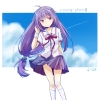 Iriya No Sora, Ufo No Natsu : Iriya Kana 174775
ahoge long hair purple eyes ribbon seifuku sky   anime picture