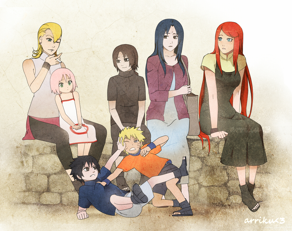 Naruto Haruno Mebuki Haruno Sakura Uchiha Itachi Uchiha Mikoto 