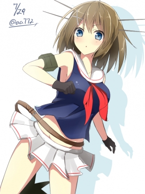 Kantai Collection : Maya 180222
 666789  kantai collection  maya   ( Anime CG Anime Pictures      ) 180222   : a.a
anthropomorphism blue eyes boots brown hair gloves hairpins seifuku short   anime picture