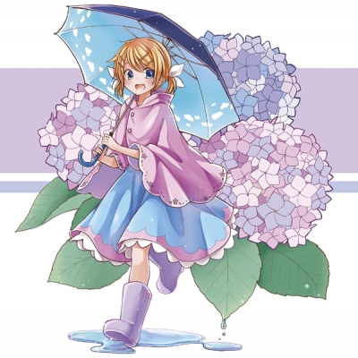 Vocaloid : Kagamine Rin 180288
 666855  vocaloid  kagamine rin   ( Anime CG Anime Pictures      ) 180288   : Koumiya Momo
blonde hair blue eyes boots cloak dress flower hairpins ribbon short twin tails umbrella water   anime picture