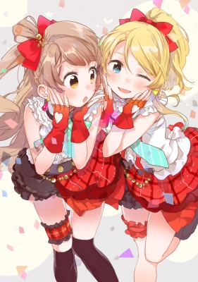 Love Live! School Idol Project : Ayase Eli Minami Kotori 180320
 666886  love live school idol project  ayase eli minami kotori   ( Anime CG Anime Pictures      ) 180320   : Fly
blonde hair blue eyes blush brown garter gloves jewelry long ponytail ribbon wink yellow   anime picture