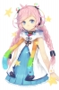 Vocaloid : Rana 180188
ahoge blue eyes blush dress headphones jacket long hair pink ribbon scarf smile stars twin tails   anime picture