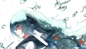 Vocaloid : Bottle Miku 180195
angry animal blue eyes hair long ribbon seifuku twin tails water   anime picture