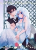 Sword Art Online : Kirito Yuuki Asuna 180205
barefoot black hair blue eyes dress flower jewelry long pointy ears purple smile tie wedding   anime picture