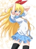 Nisekoi : Kirisaki Chitoge 180218
blonde hair blue eyes blush happy long ponytail ribbon seifuku thigh highs   anime picture