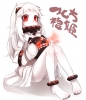 Kantai Collection : Hoppouseiki 180233
albino barefoot blush choker horns long hair red eyes sundress white   anime picture