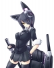 Kantai Collection : Tenryuu 180274
anthropomorphism black hair eyepatch gloves short skirt smile sword thigh highs tie weapon yellow eyes   anime picture