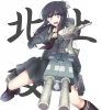 Kantai Collection : Kitakami 180311
anthropomorphism black hair blush happy long purple eyes uniform weapon   anime picture