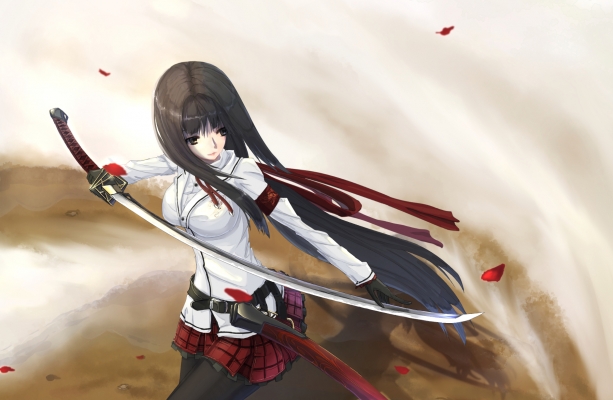 Anime CG Anime Pictures      180446
 667014   ( Anime CG Anime Pictures      ) 180446   : kikivi
black eyes hair gloves long pantyhose skirt sword   anime picture