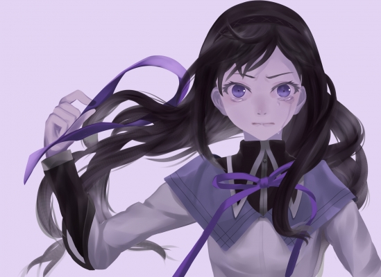 Puella Magi Madoka Magica : Akemi Homura 180511
 667073  puella magi madoka magica  akemi homura   ( Anime CG Anime Pictures      ) 180511   : Isao  Pixiv1416951 
black hair crying band long mahou shoujo megane purple eyes ribbon wallpaper   anime picture