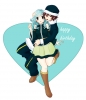 Fairy Tail : Gray Fullbuster Juvia Lockser 180409
blue eyes hair blush boots brown hat long short skirt   anime picture