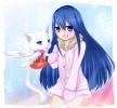 Fairy Tail : Charle Wendy Marvell 180420
blue eyes hair blush dress gloves happy long neko wings winter   anime picture