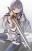 Seirei Tsukai no Blade Dance : Terminus Est 180443
grey eyes hair long seifuku sword thigh highs   anime picture