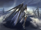 Anime CG Anime Pictures      180447
black eyes hair gloves long mecha musume pantyhose ponytail skirt sky sword   anime picture