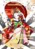 Anime CG Anime Pictures      180458
brown hair green eyes kimono mask neko mimi sandals short tail umbrella wink   anime picture