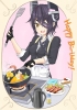 Kantai Collection : Tenryuu 180491
anthropomorphism apron black hair blush brown eyes cooking eyepatch food gloves happy short sweets tie   anime picture