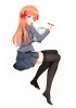 Gekkan Shoujo Nozaki kun : Sakura Chiyo 180538
blush happy long hair orange purple eyes ribbon seifuku thigh highs   anime picture