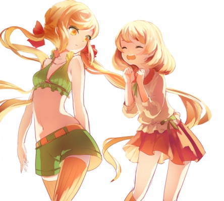 Anime CG Anime Pictures      180636
 667208   ( Anime CG Anime Pictures      ) 180636   : Lapel
blonde hair blush long ribbon short shorts skirt twin tails   anime picture
