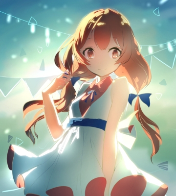 Anime CG Anime Pictures      180635
 667209   ( Anime CG Anime Pictures      ) 180635   : Lapel
brown eyes hair dress long ribbon smile twin tails   anime picture