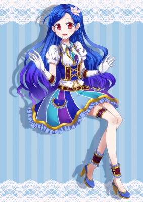 Aikatsu! : Kazesawa Sora 180791
 667367  aikatsu  kazesawa sora   ( Anime CG Anime Pictures      ) 180791   : Shiian
blue hair braids curly dress flower gloves high heels long purple red eyes   anime picture