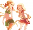 Anime CG Anime Pictures      180636
blonde hair blush long ribbon short shorts skirt twin tails   anime picture