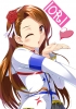 The Idolmaster : Minase Iori 180795
blush brown eyes hair flower band heart kiss long wink   anime picture