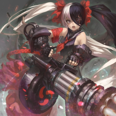 Blade and Soul : Pohwaran 181060
 667637  blade and soul  pohwaran   ( Anime CG Anime Pictures      ) 181060   : Weien
black hair eyepatch gloves grey eyes gun long twin tails white   anime picture