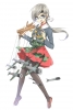 Kantai Collection : Chitose 181082
anthropomorphism grey eyes hair happy long megane pantyhose ponytail skirt vehicle weapon   anime picture