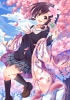 Hanayamata : Sekiya Naru 181181
blush flower hairpins happy purple eyes hair sakura seifuku short sky tree twin tails   anime picture