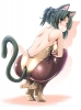Anime CG Anime Pictures      181253
black hair blush brown eyes bunny suit high heels neko mimi pantyhose short tail   anime picture