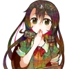 Kantai Collection : Chikuma 181282
anthropomorphism black hair green eyes long ribbon weapon   anime picture