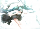 Vocaloid : Hatsune Miku 181353
blue eyes hair dress happy long twin tails underwater   anime picture