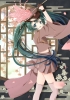 Vocaloid : Hatsune Miku 181405
blue eyes hair blush flower happy hat long ribbon sakura skirt thigh highs twin tails   anime picture