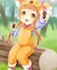The Idolmaster Cinderella Girls : Ichihara Nina 181408
animal suit blush brown hair food happy long orange eyes ribbon tree   anime picture