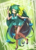 Gatchaman Crowds : Utsu tsu 181414
dress garter green eyes hair high heels long pantyhose ribbon   anime picture
