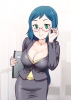 Gundam Build Fighters : Iori Rinko 181482
blue hair blush green eyes megane short smile suit   anime picture