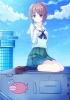 Girls und Panzer : Nishizumi Miho 181486
blush brown eyes hair seifuku short sky smile   anime picture