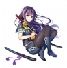 Zaregoto : Hagihara Shiogi 181501
blue eyes blush boots long hair pantyhose purple seifuku sword   anime picture
