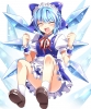 Touhou : Cirno 181556
blue hair blush fairy happy headdress ice maid ribbon short ^_^   anime picture
