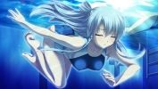 Saimin Enbu : Katsura Kaguya 181602
barefoot blue hair long mizugi pool ribbon side tail underwater wallpaper   anime picture