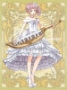 Psychic Hearts :  181618
blush brown eyes curly hair dress flower headdress high heels jewelry long musical instrument purple ribbon side tail smile   anime picture