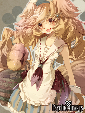 Psychic Hearts :  181620
 668223  psychic hearts   ( Anime CG Anime Pictures      ) 181620 
blonde hair blush brown eyes hairpins happy inu mimi long ribbon seifuku skirt tail   anime picture